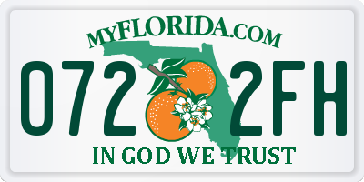 FL license plate 0722FH
