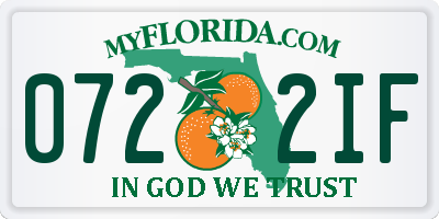 FL license plate 0722IF