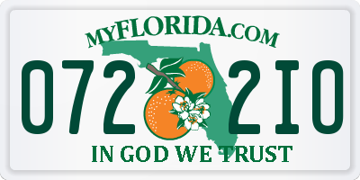 FL license plate 0722IO
