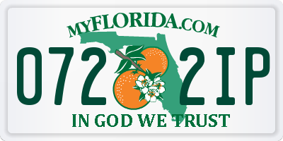 FL license plate 0722IP