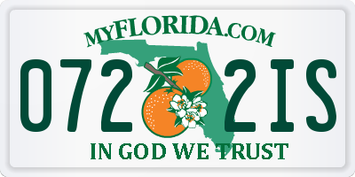 FL license plate 0722IS