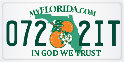 FL license plate 0722IT