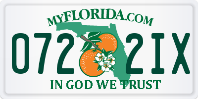 FL license plate 0722IX