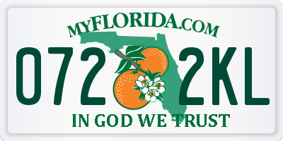 FL license plate 0722KL