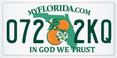 FL license plate 0722KQ