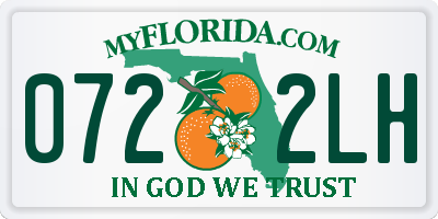FL license plate 0722LH