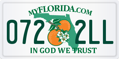 FL license plate 0722LL