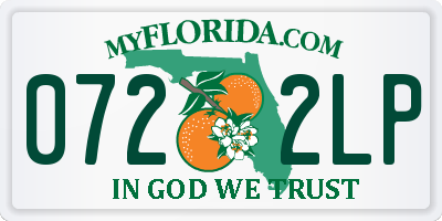 FL license plate 0722LP