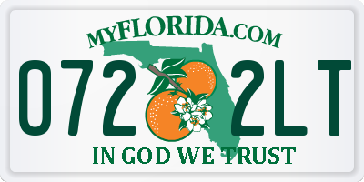 FL license plate 0722LT