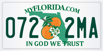 FL license plate 0722MA