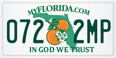 FL license plate 0722MP