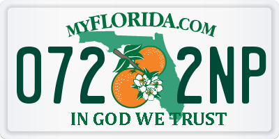 FL license plate 0722NP