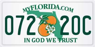 FL license plate 0722OC
