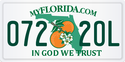 FL license plate 0722OL