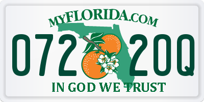 FL license plate 0722OQ