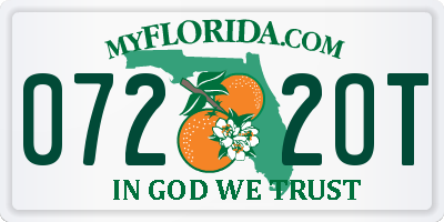 FL license plate 0722OT