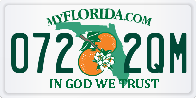 FL license plate 0722QM