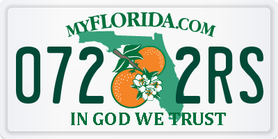 FL license plate 0722RS