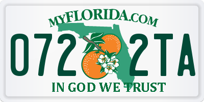 FL license plate 0722TA