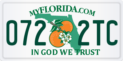 FL license plate 0722TC