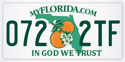 FL license plate 0722TF