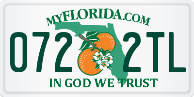 FL license plate 0722TL