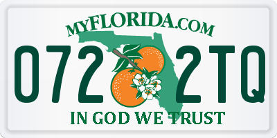 FL license plate 0722TQ