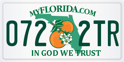 FL license plate 0722TR