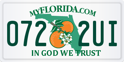 FL license plate 0722UI
