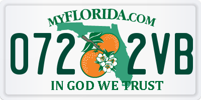 FL license plate 0722VB
