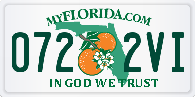 FL license plate 0722VI