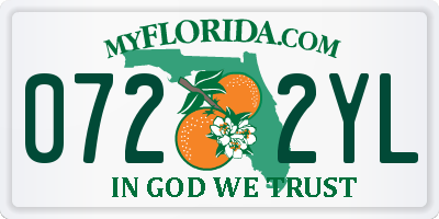 FL license plate 0722YL