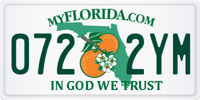 FL license plate 0722YM