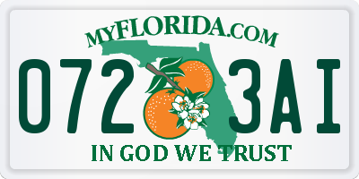 FL license plate 0723AI