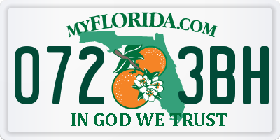 FL license plate 0723BH
