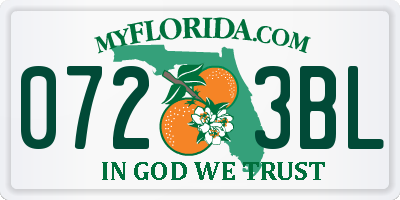 FL license plate 0723BL