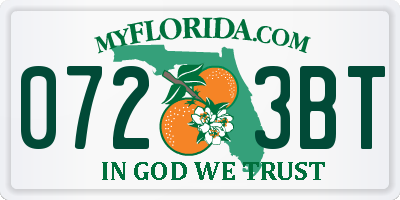 FL license plate 0723BT
