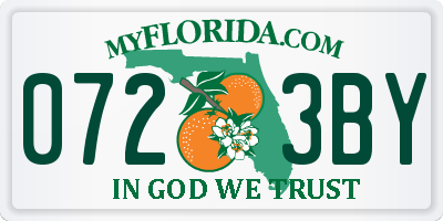 FL license plate 0723BY