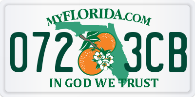 FL license plate 0723CB