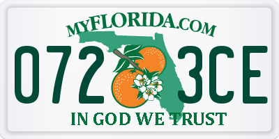 FL license plate 0723CE