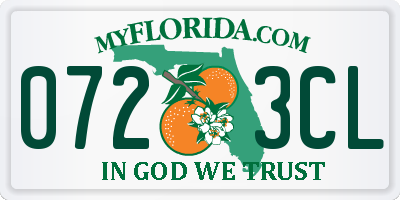 FL license plate 0723CL