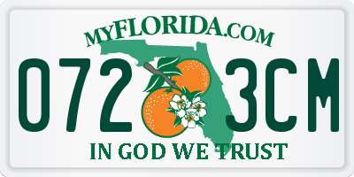 FL license plate 0723CM