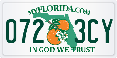 FL license plate 0723CY