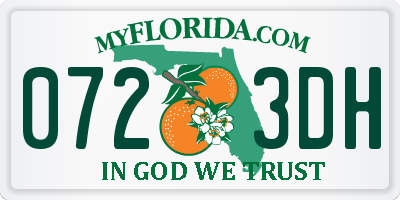 FL license plate 0723DH