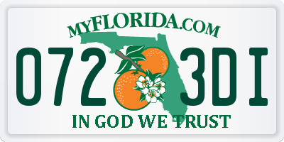 FL license plate 0723DI