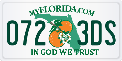 FL license plate 0723DS