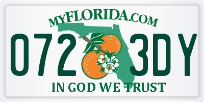 FL license plate 0723DY