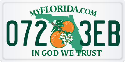 FL license plate 0723EB