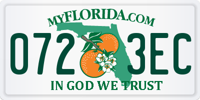 FL license plate 0723EC
