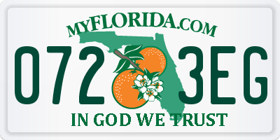 FL license plate 0723EG